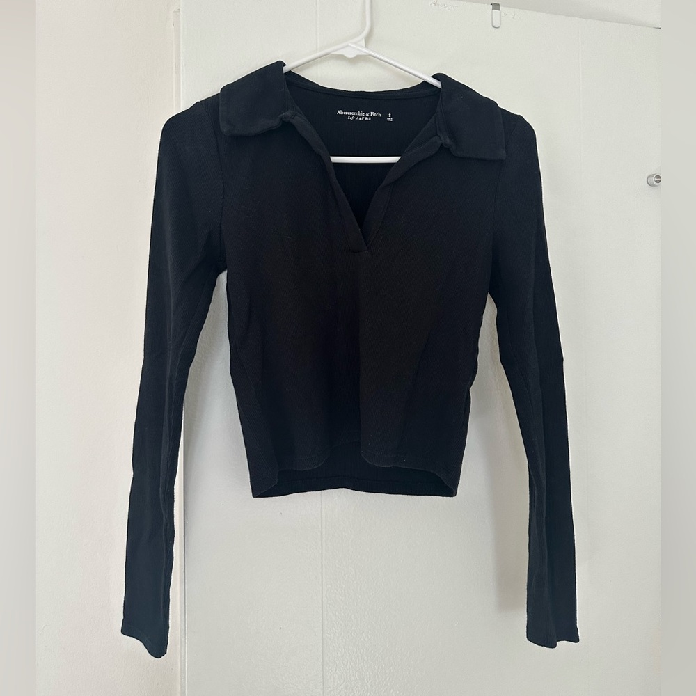 Abercrombie Ribbed Polo Top